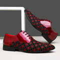 Scarpe Oxford da Uomo in Pelle Fantasia