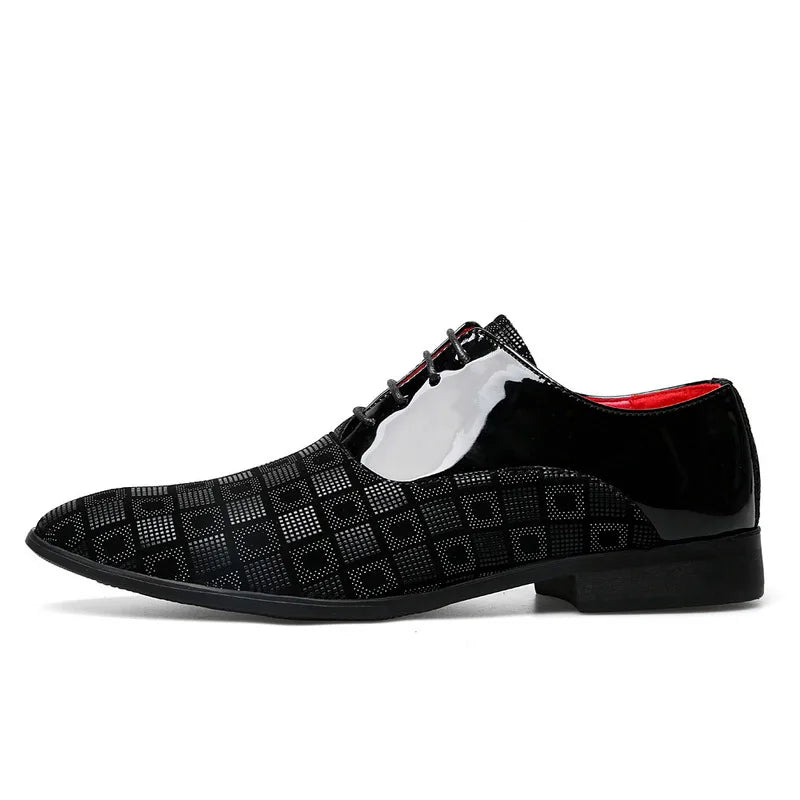 Scarpe Oxford da Uomo in Pelle Fantasia — foto 10
