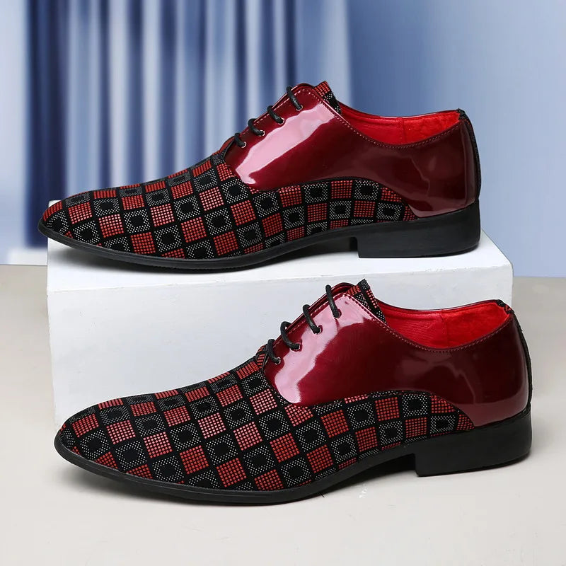Scarpe Oxford da Uomo in Pelle Fantasia — foto 2