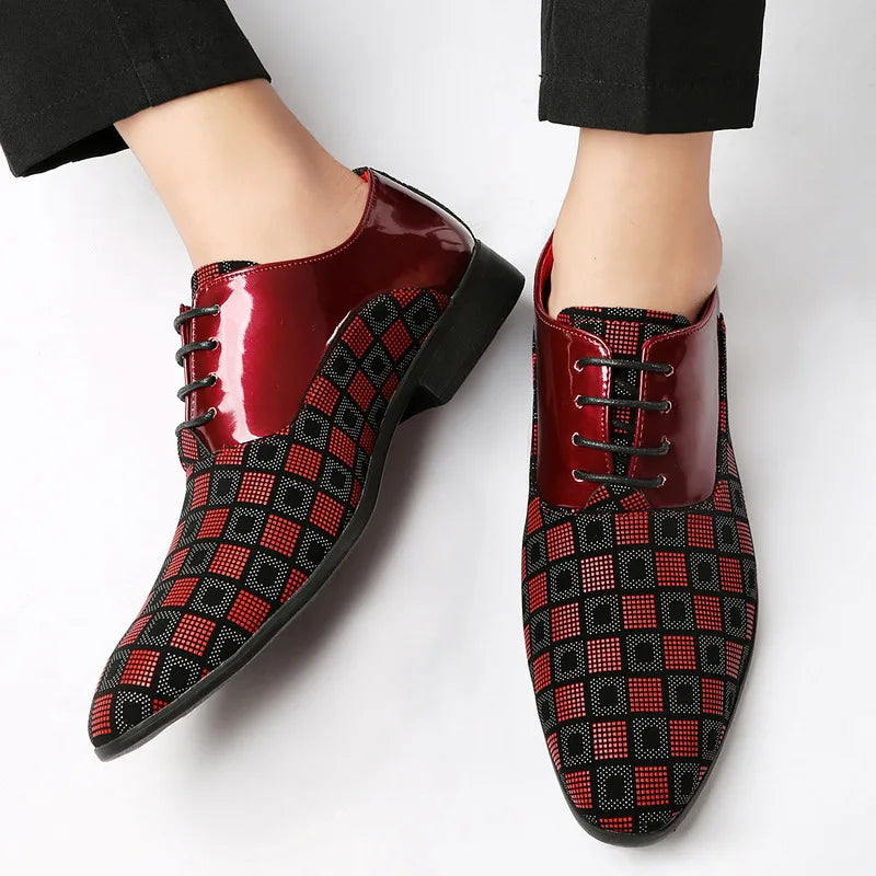 Scarpe Oxford da Uomo in Pelle Fantasia — foto 3