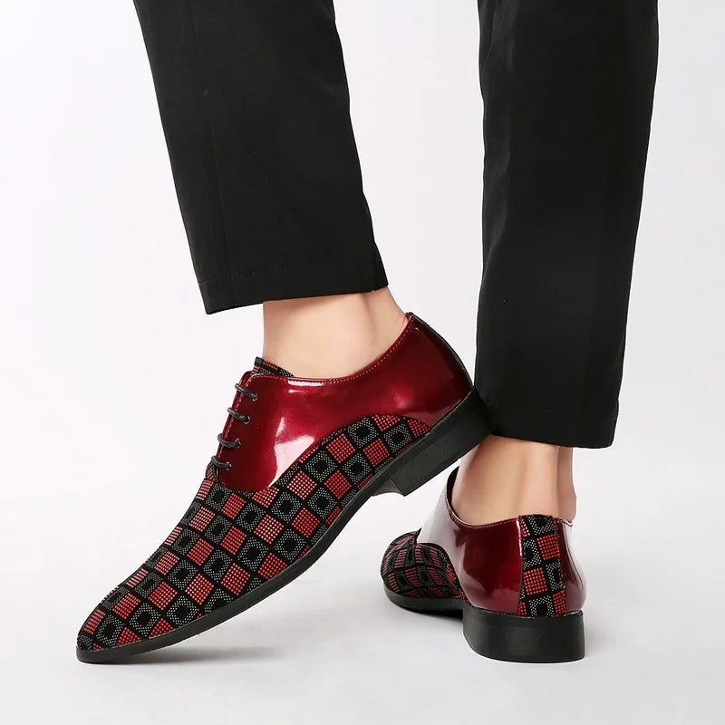 Scarpe Oxford da Uomo in Pelle Fantasia — foto 4