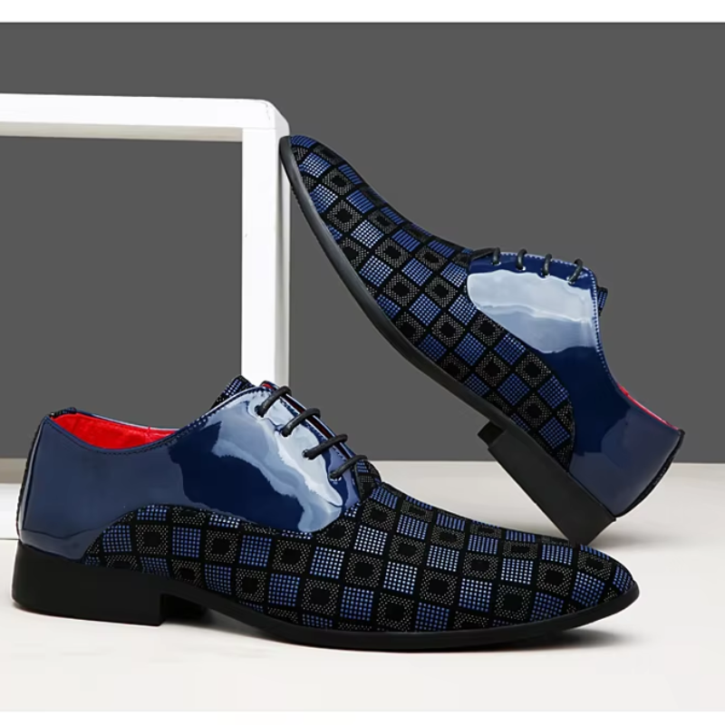 Scarpe Oxford da Uomo in Pelle Fantasia — foto 5