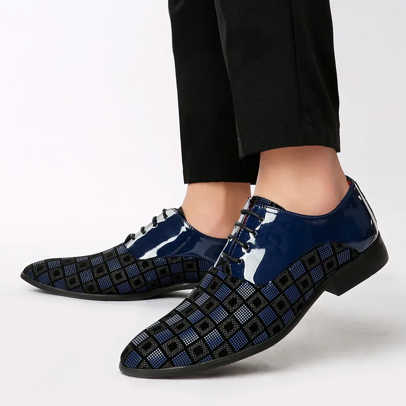Scarpe Oxford da Uomo in Pelle Fantasia — foto 6