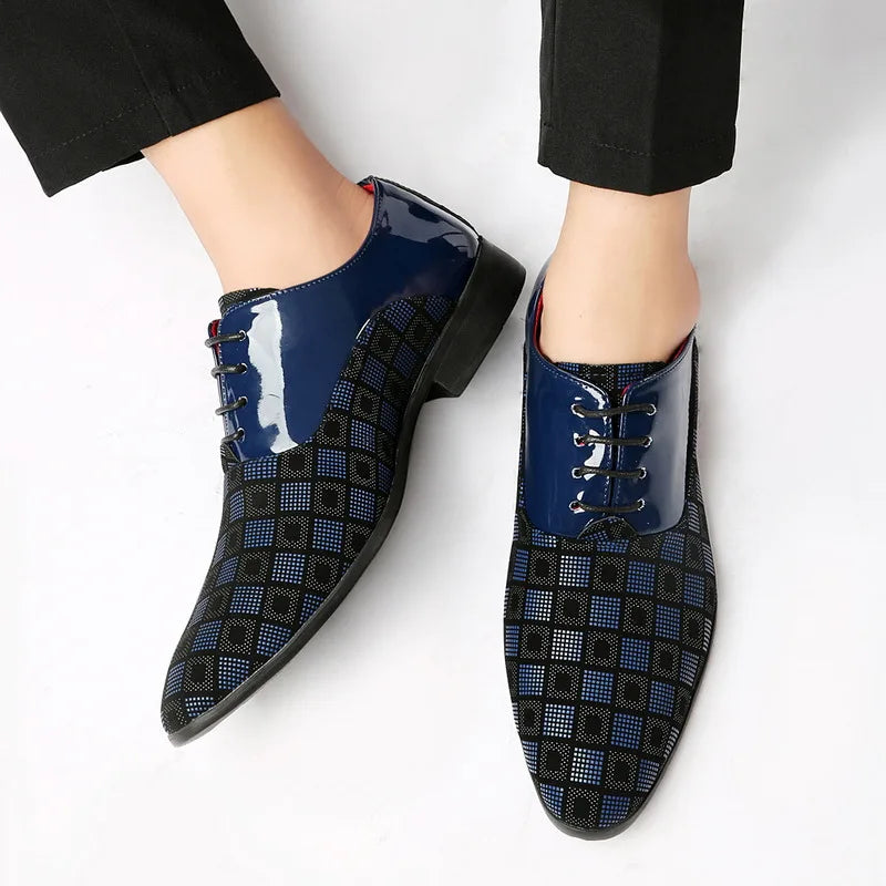 Scarpe Oxford da Uomo in Pelle Fantasia — foto 7