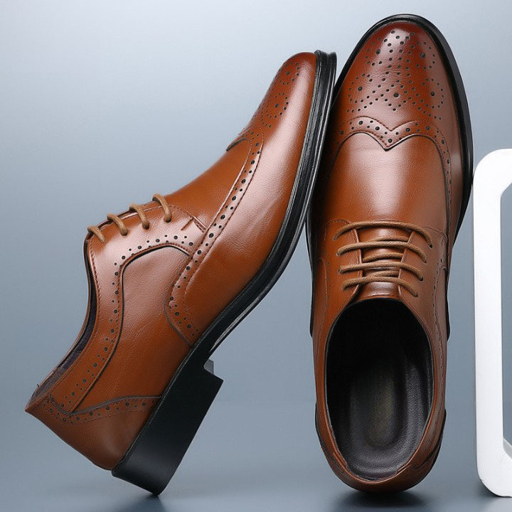 Scarpe Oxford da Uomo in Pelle Quattro Colori