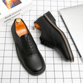 Scarpe Oxford da Uomo in Pelle Suola Spessa