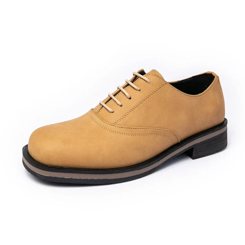 Scarpe Oxford da Uomo in Pelle Suola Spessa — foto 7