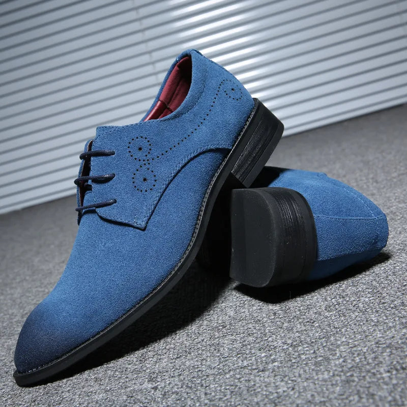 Scarpe Oxford da Uomo in Pelle Vera Colorate