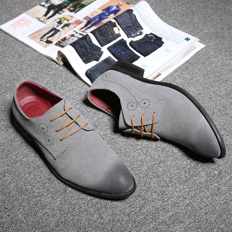 Scarpe Oxford da Uomo in Pelle Vera Colorate — foto 2