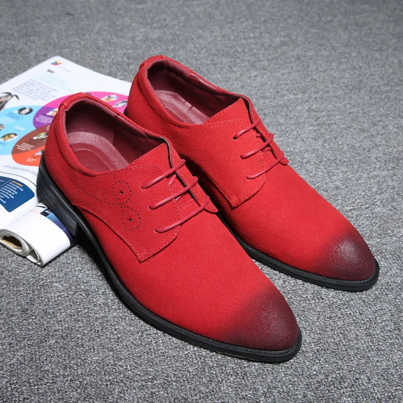 Scarpe Oxford da Uomo in Pelle Vera Colorate — foto 3