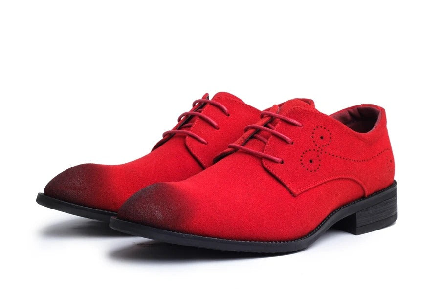 Scarpe Oxford da Uomo in Pelle Vera Colorate — foto 7