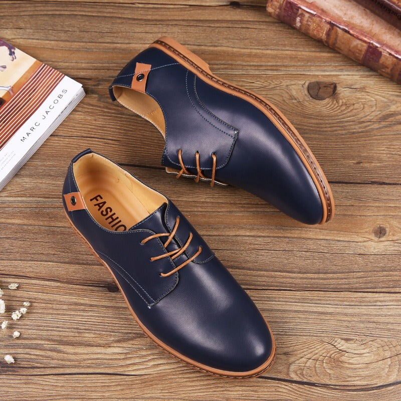 Scarpe Oxford da Uomo Punta Wingtip Lucida — foto 10