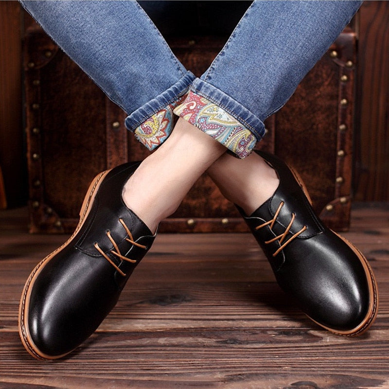 Scarpe Oxford da Uomo Punta Wingtip Lucida — foto 6
