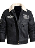 Giubbotto Bomber da Uomo con Collo in Pile Sherpa