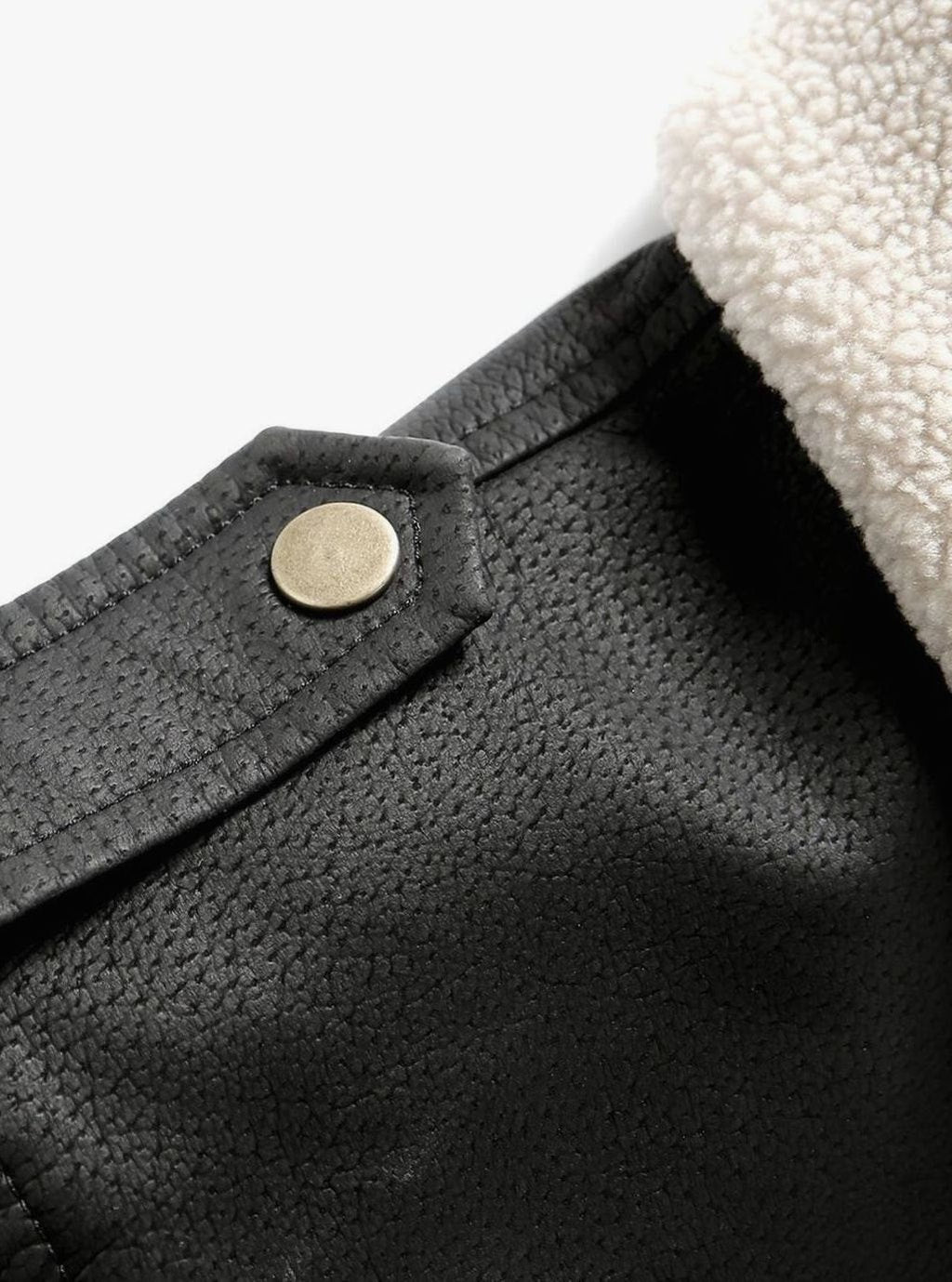 Giubbotto Bomber da Uomo con Collo in Pile Sherpa — foto 4