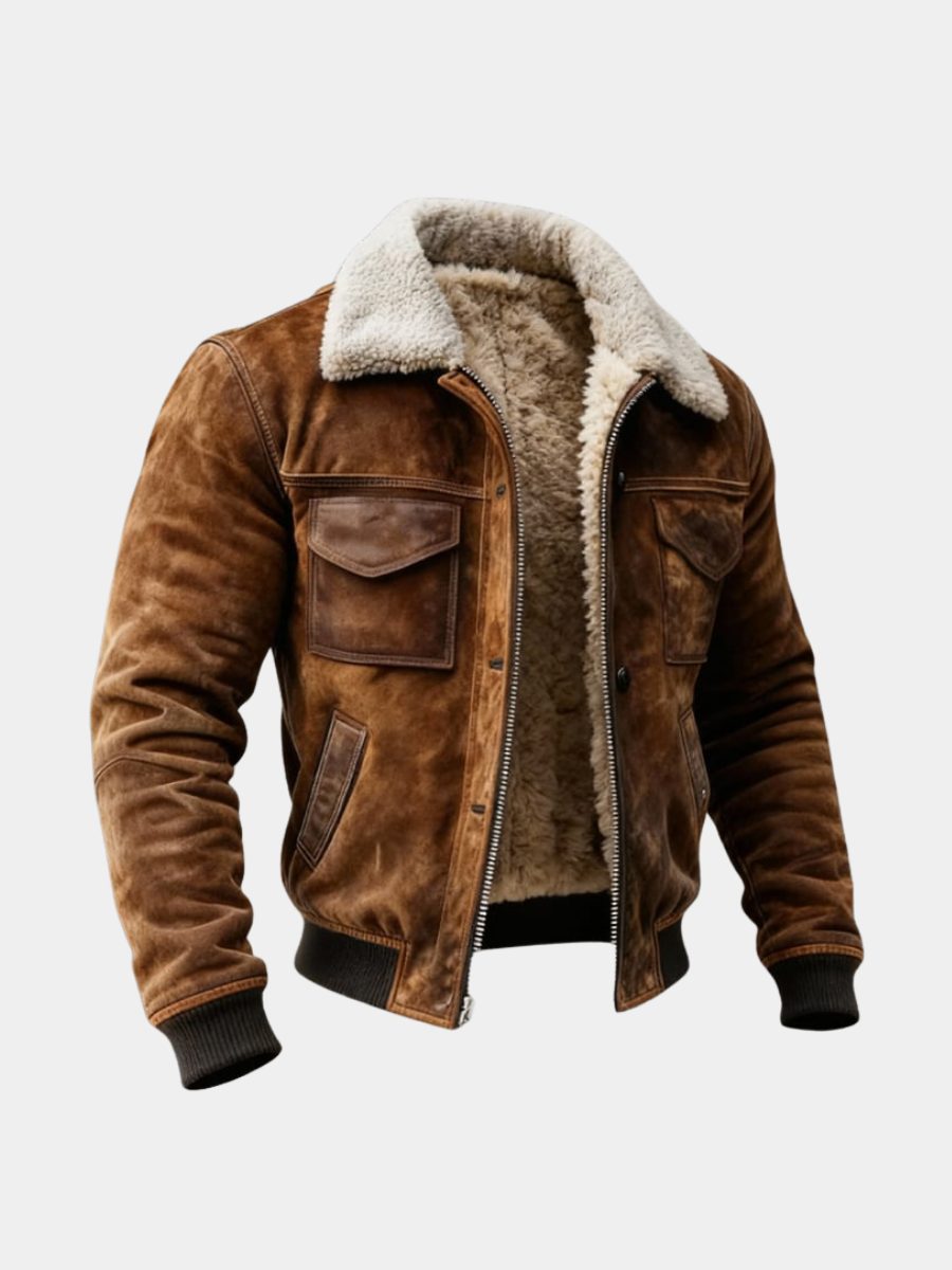 Bomber da Uomo Foderato Caldo e dal Look Deciso
