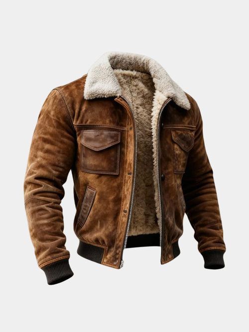 Bomber da Uomo Foderato Caldo e dal Look Deciso