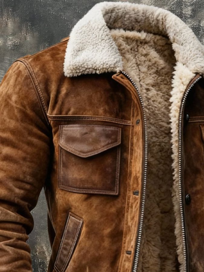 Bomber da Uomo Foderato Caldo e dal Look Deciso — foto 3