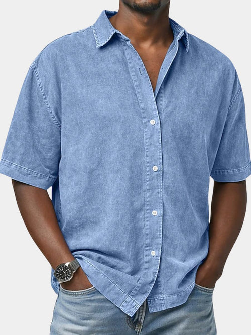 Camicia Casual da Uomo a Maniche Corte