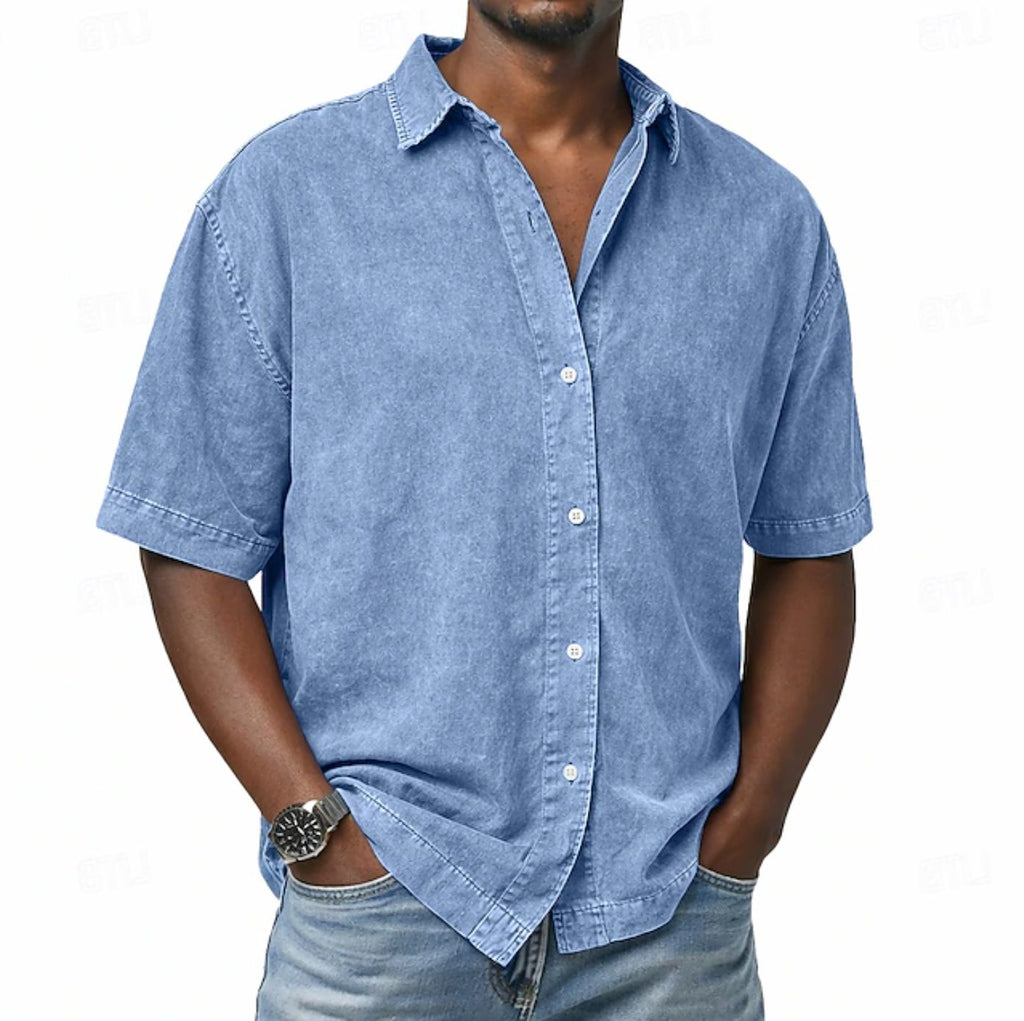 Camicia Casual da Uomo a Maniche Corte — foto 2