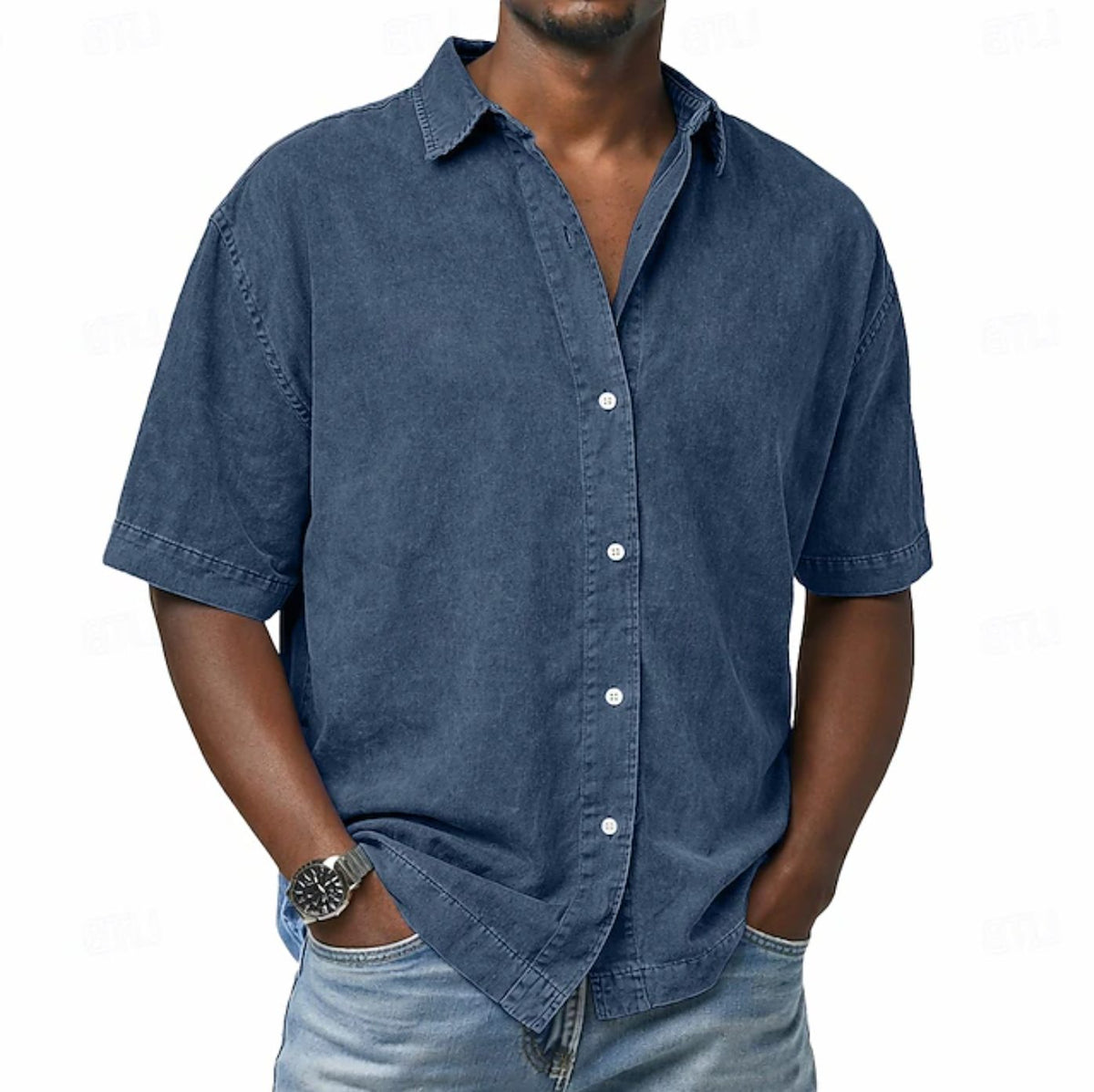 Camicia Casual da Uomo a Maniche Corte — foto 3