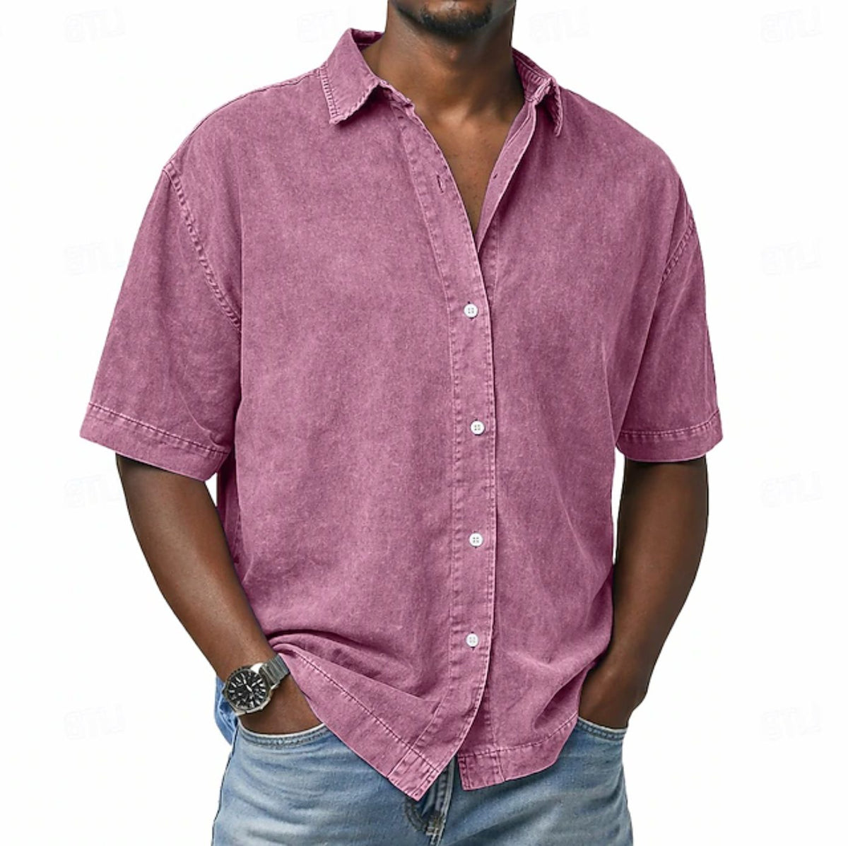 Camicia Casual da Uomo a Maniche Corte — foto 6