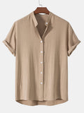 Camicia Manica Corta da Uomo Vestibilità Comoda