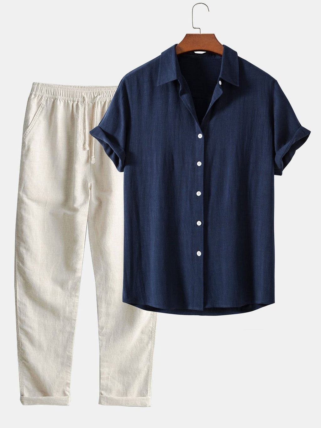 Camicia Manica Corta da Uomo Vestibilità Comoda — foto 10