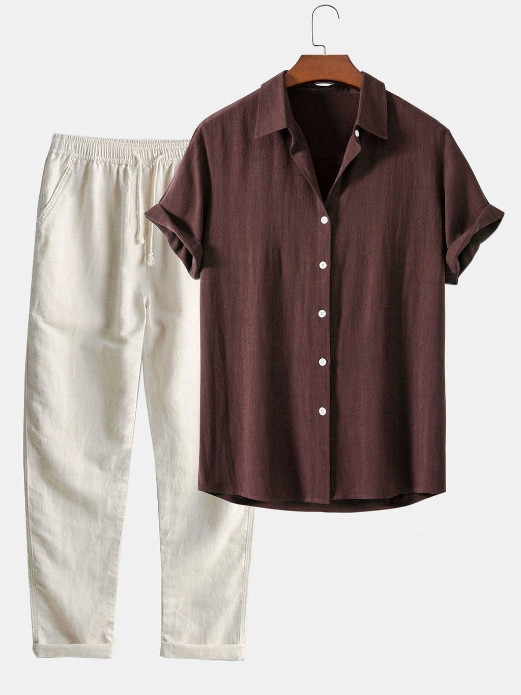 Camicia Manica Corta da Uomo Vestibilità Comoda — foto 11