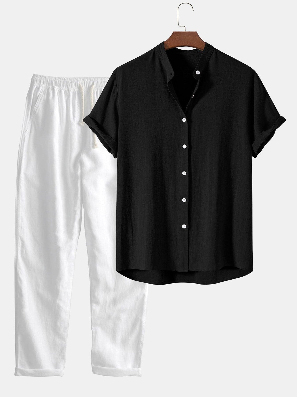 Camicia Manica Corta da Uomo Vestibilità Comoda — foto 13
