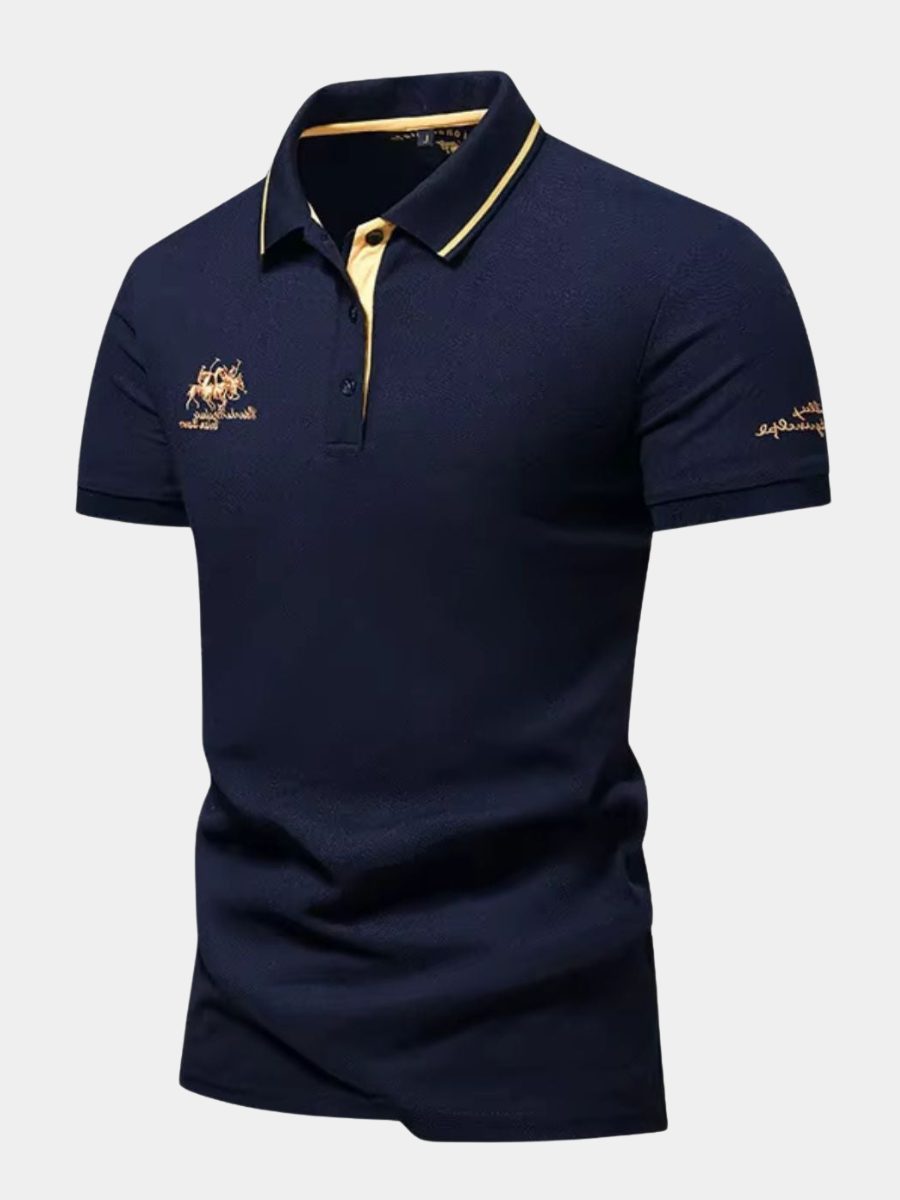 Polo Manica Corta da Uomo Collo a Contrasto