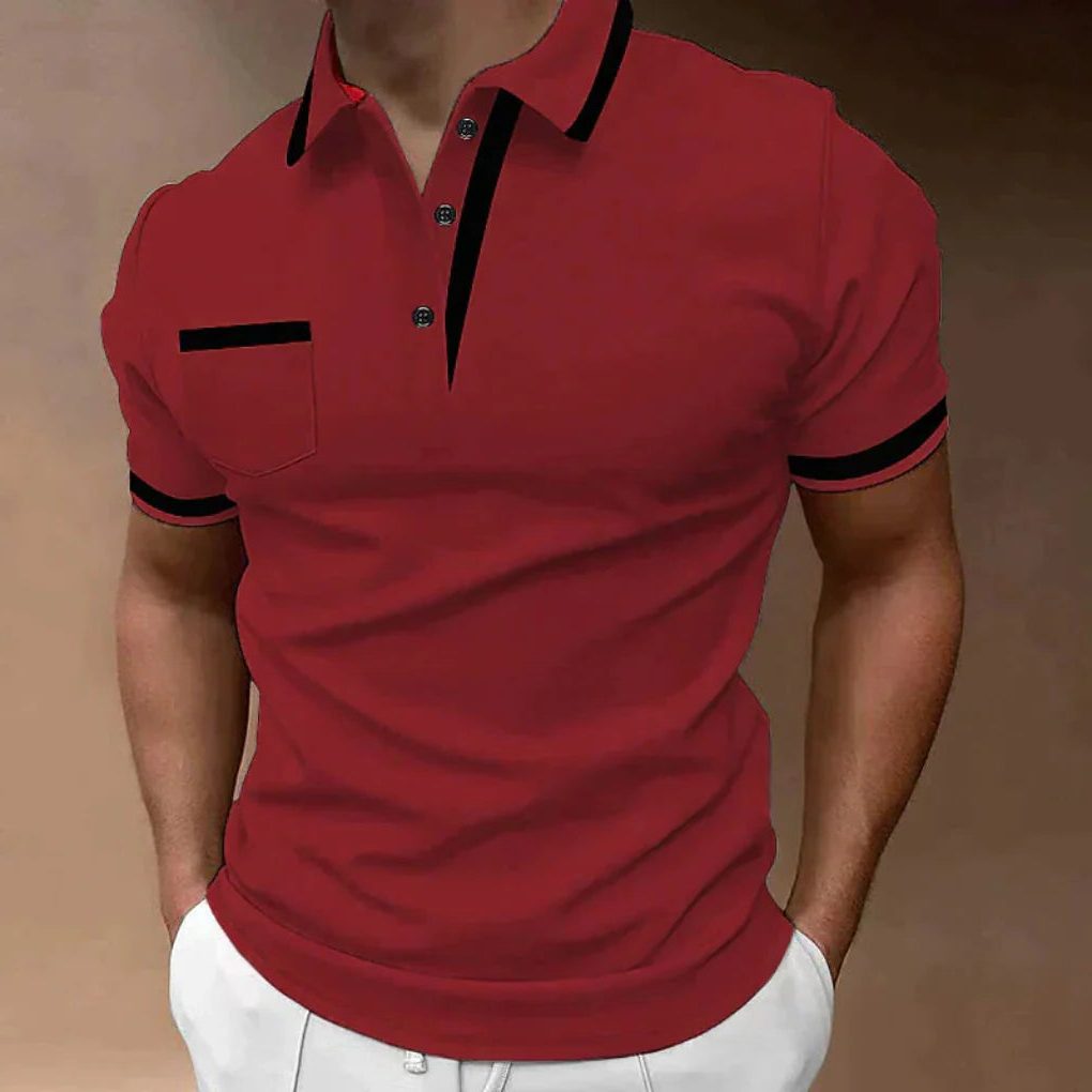 Polo da Uomo Taschino e Colletto a Contrasto — foto 2