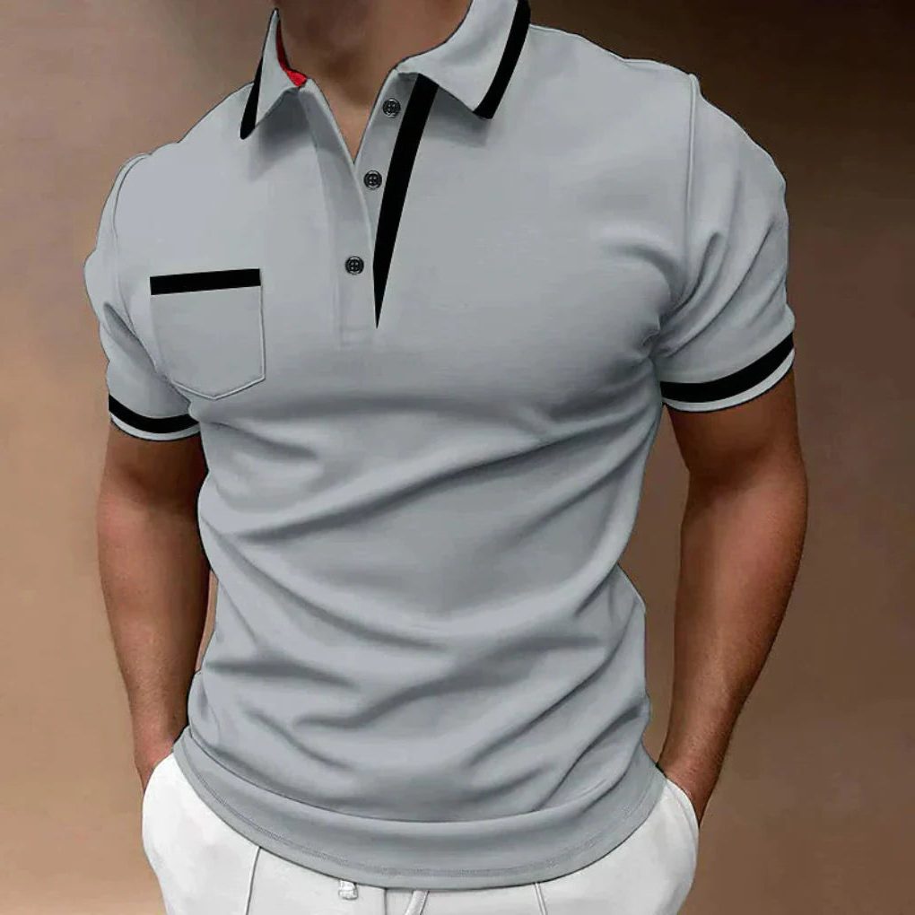 Polo da Uomo Taschino e Colletto a Contrasto — foto 3