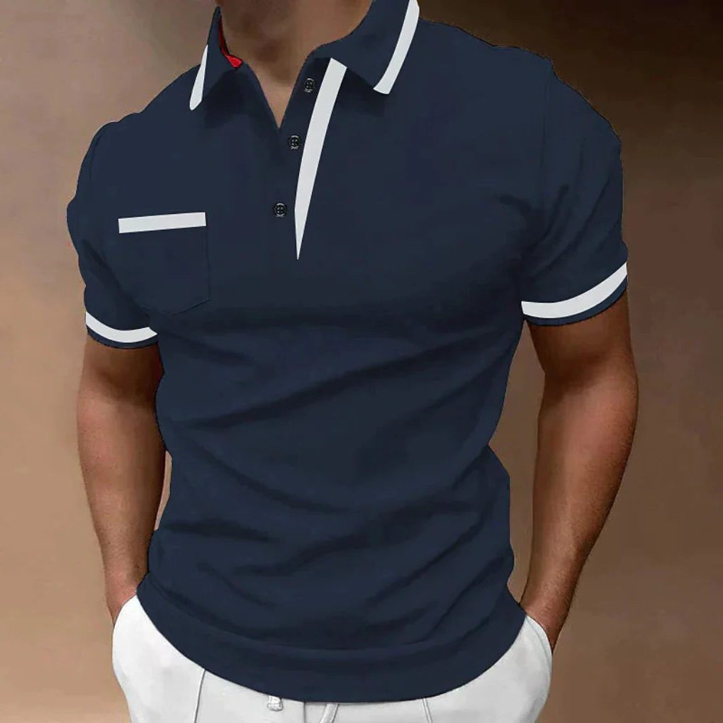 Polo da Uomo Taschino e Colletto a Contrasto — foto 4