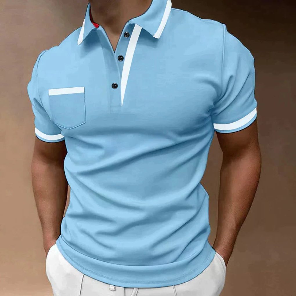 Polo da Uomo Taschino e Colletto a Contrasto — foto 5