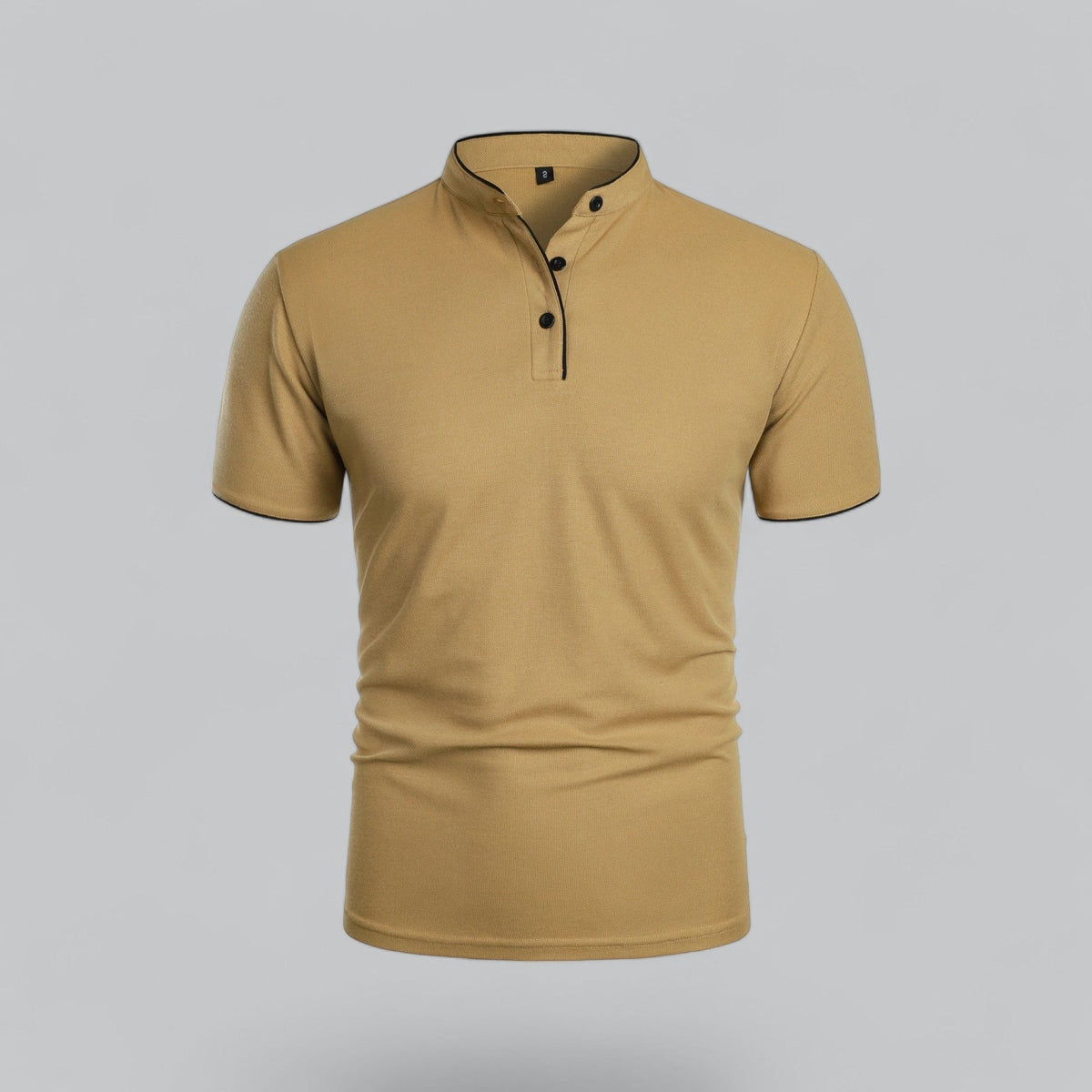 Polo Collo Alla Coreana da Uomo Manica Corta