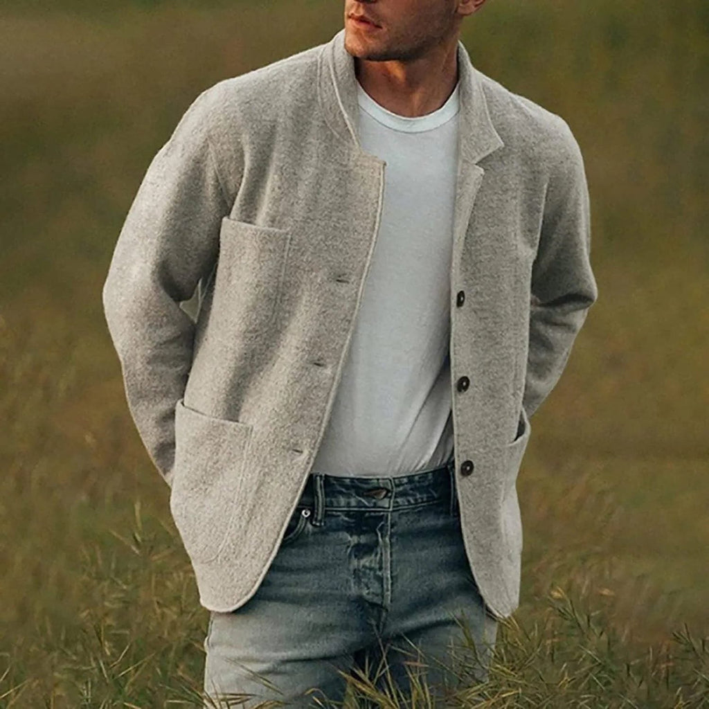 Blazer da Uomo Monopetto con Revers a Lancia