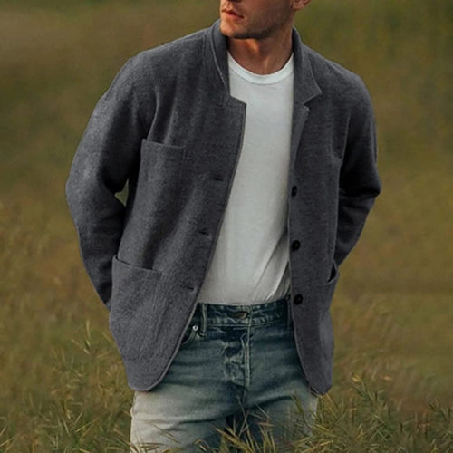 Blazer da Uomo Monopetto con Revers a Lancia — foto 2