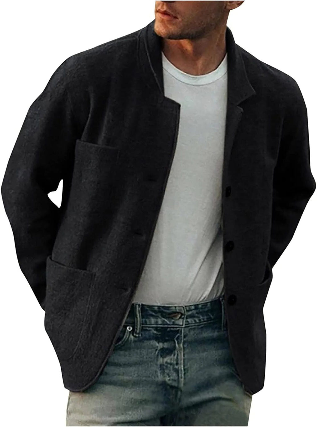 Blazer da Uomo Monopetto con Revers a Lancia — foto 20