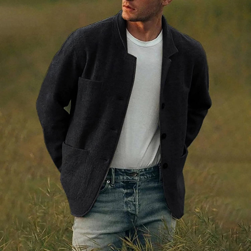 Blazer da Uomo Monopetto con Revers a Lancia — foto 4