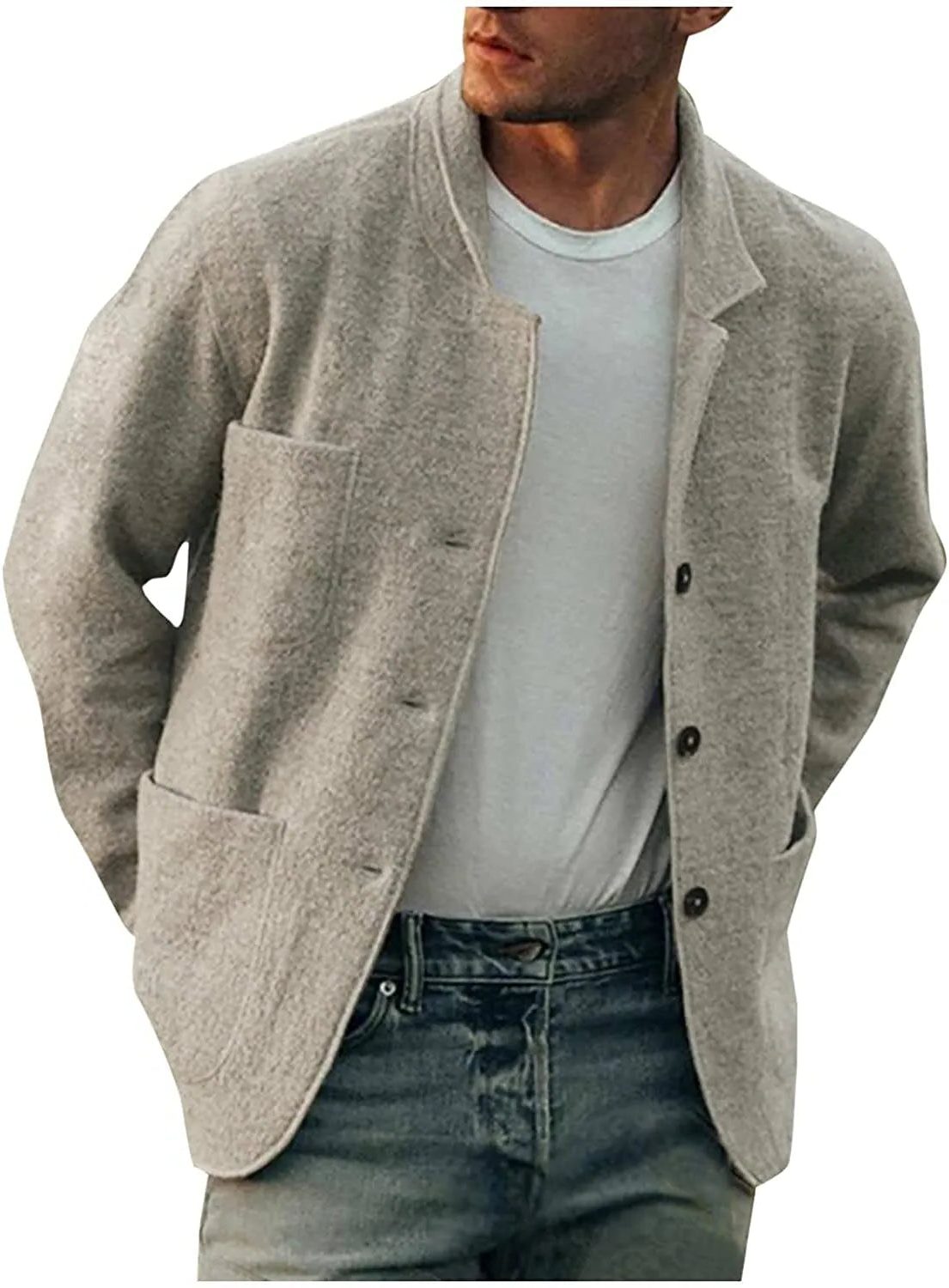 Blazer da Uomo Monopetto con Revers a Lancia — foto 8