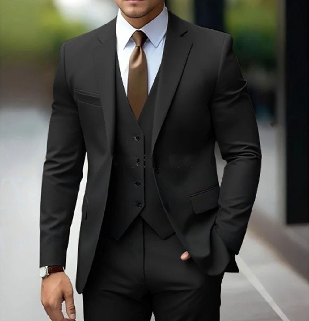 Completo Blazer Slim Fit da Uomo con Pantaloni — foto 2