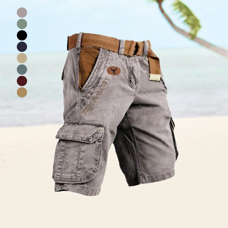 Bermuda Cargo Slim da Uomo con Tasche a Filetto — foto 10