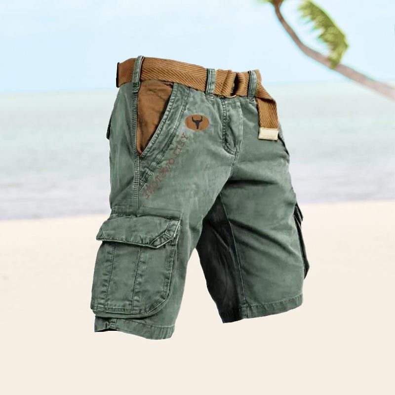 Bermuda Cargo Slim da Uomo con Tasche a Filetto — foto 5