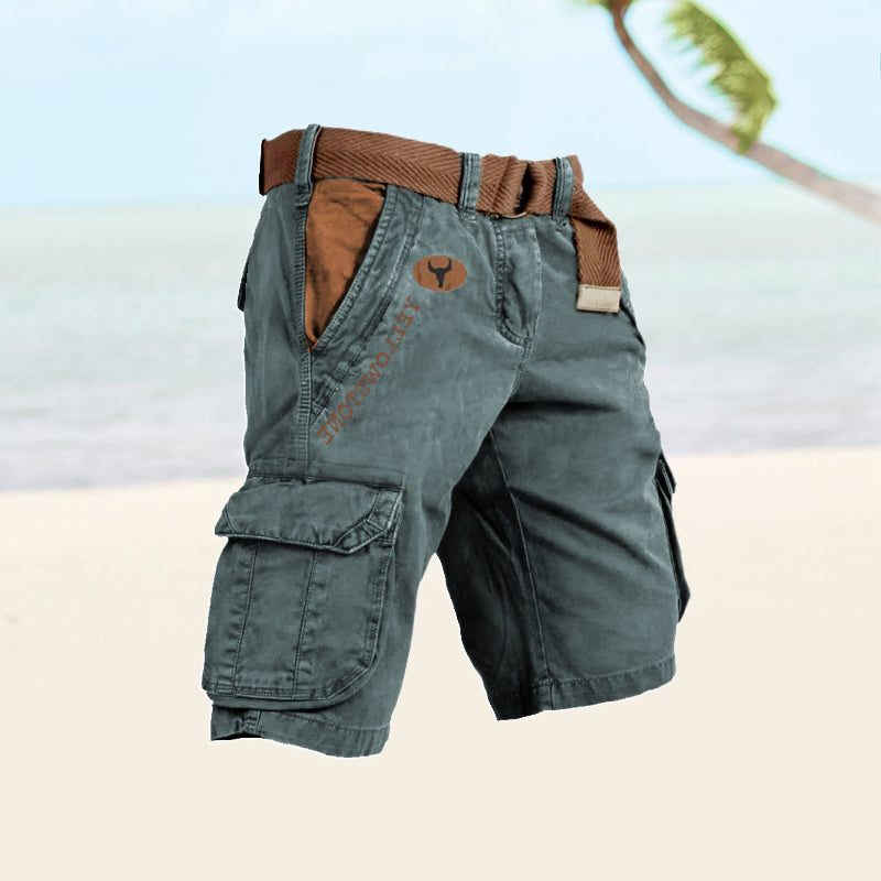 Bermuda Cargo Slim da Uomo con Tasche a Filetto — foto 6