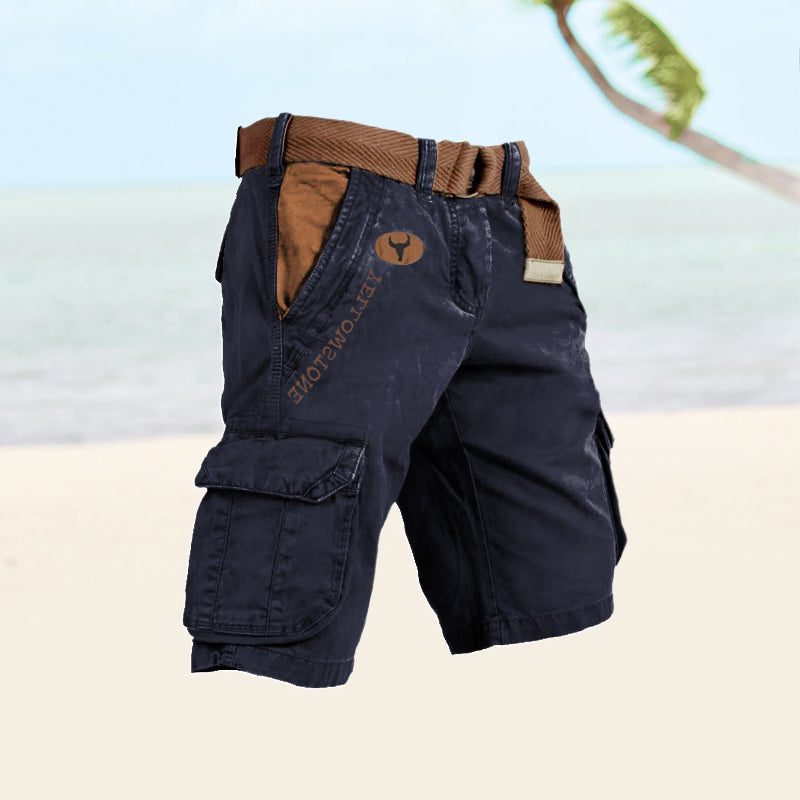 Bermuda Cargo Slim da Uomo con Tasche a Filetto — foto 7