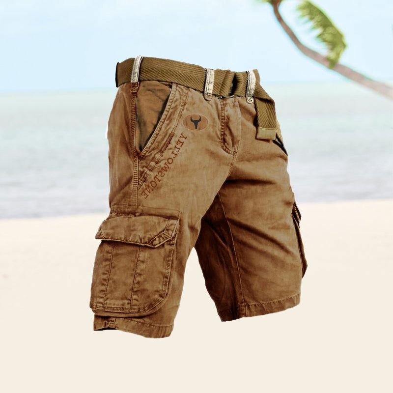 Bermuda Cargo Slim da Uomo con Tasche a Filetto — foto 8