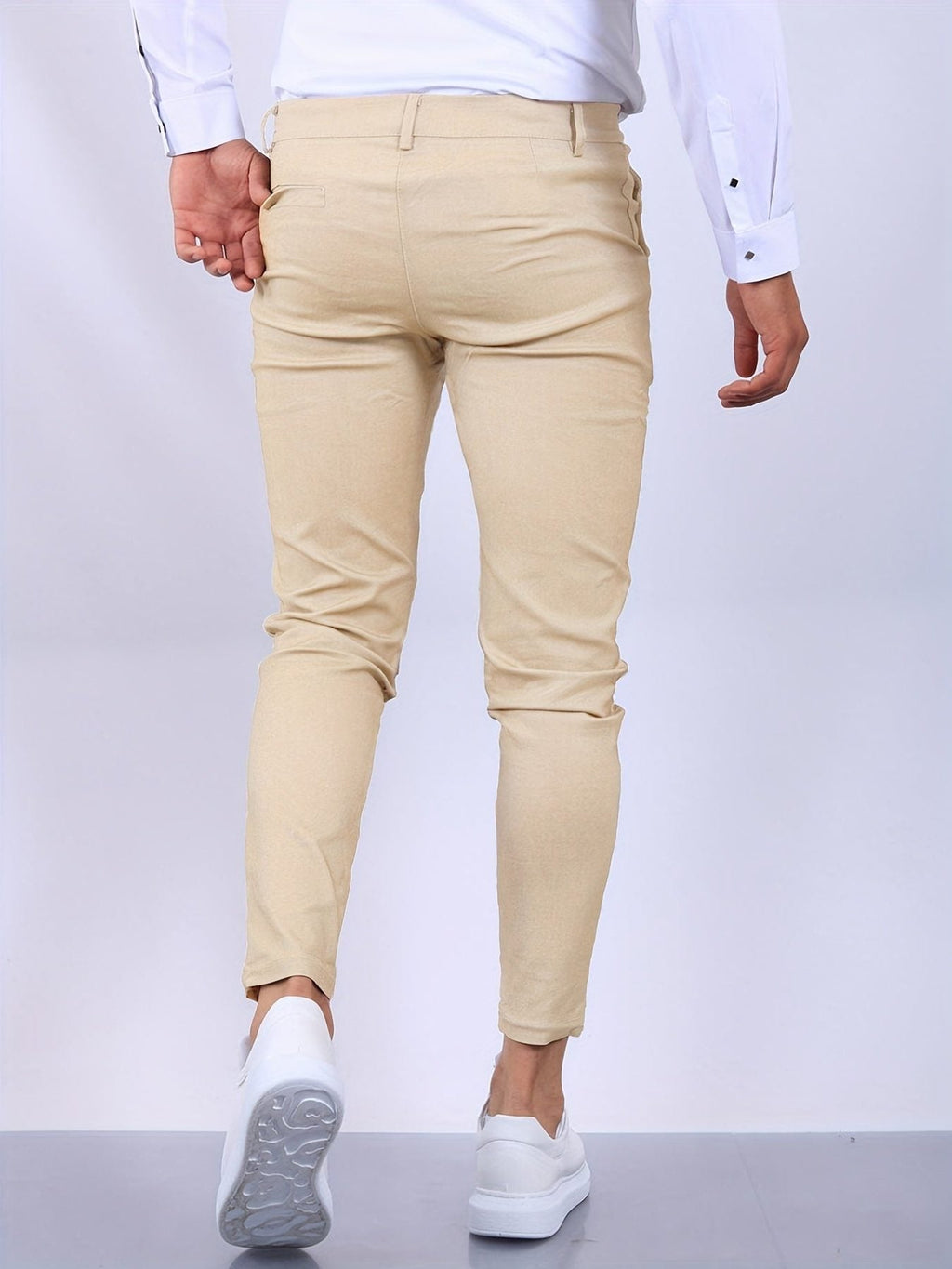 Pantaloni Chino Slim da Uomo Tonalità Neutra — foto 2