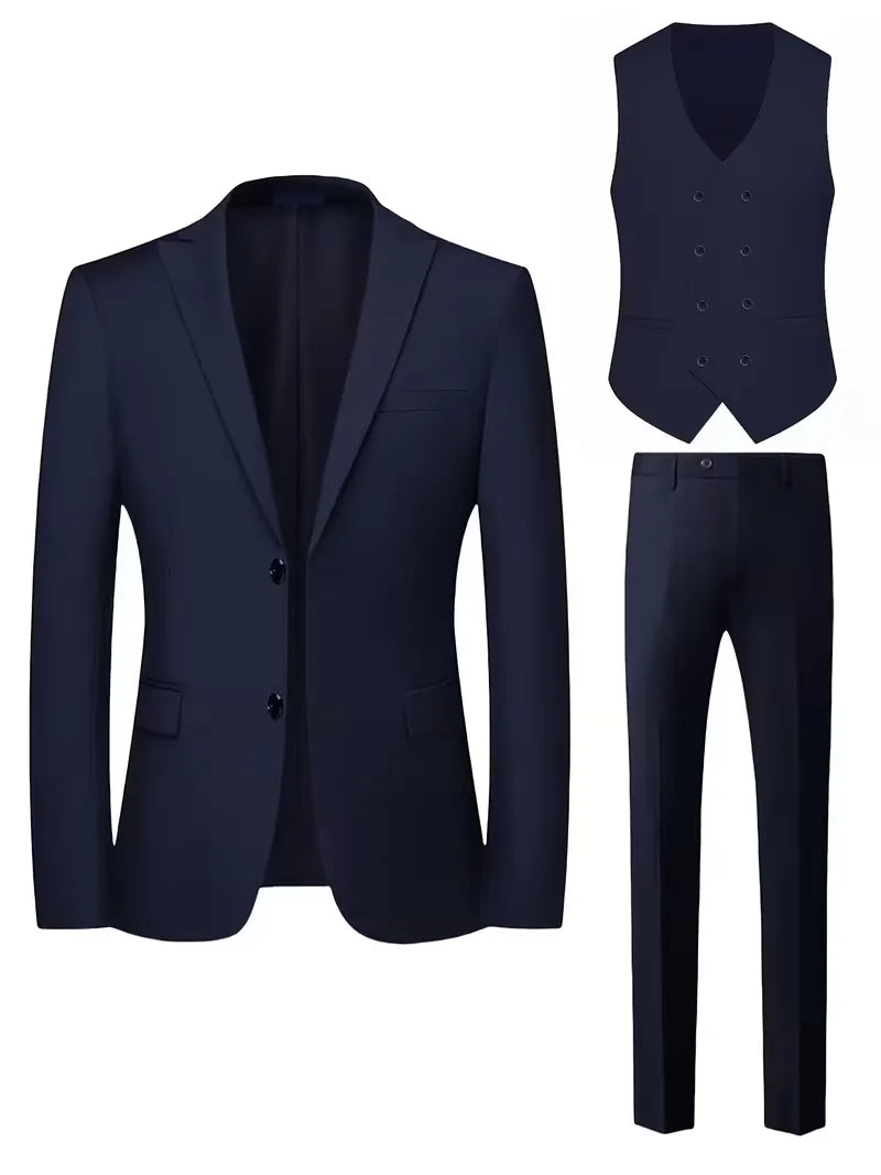 Completo Tre Pezzi da Uomo con Gilet Doppiopetto — foto 13