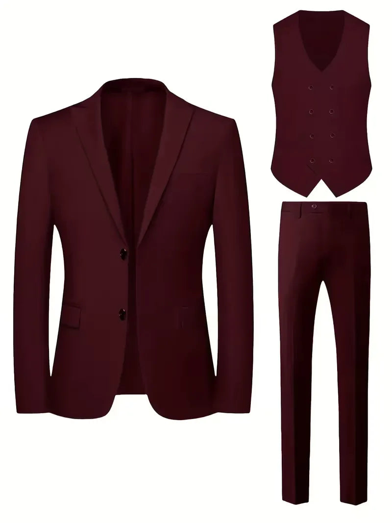 Completo Tre Pezzi da Uomo con Gilet Doppiopetto — foto 25
